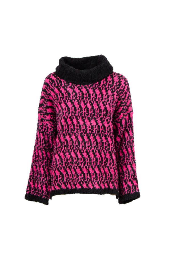 U R Ink RODAS 134W401 MAGLIERIA NERO/FUCSIA Vendita Economica