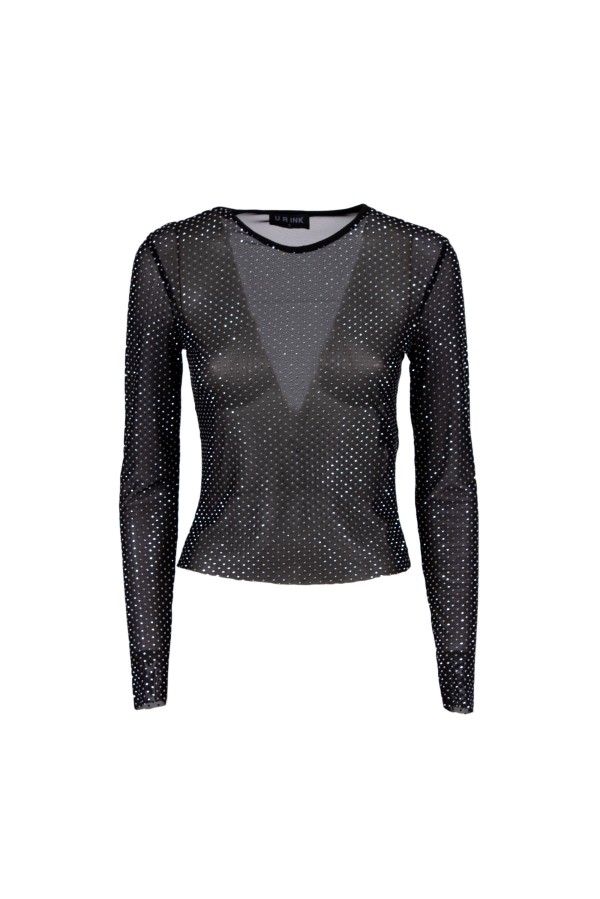U R Ink JACÓ 134D6D6 CAMICIE e BLUSE NERO Presa