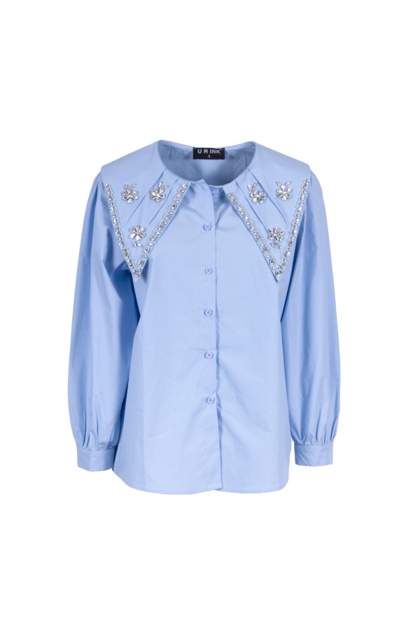 U R Ink ALMERÍA 254W4G0 CAMICIE e BLUSE CELESTE Hotsell