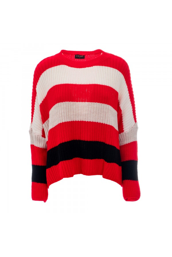 U R Ink MENDOZA134W20A MAGLIERIA ROSSO/BIANCO/NERO Shopping online
