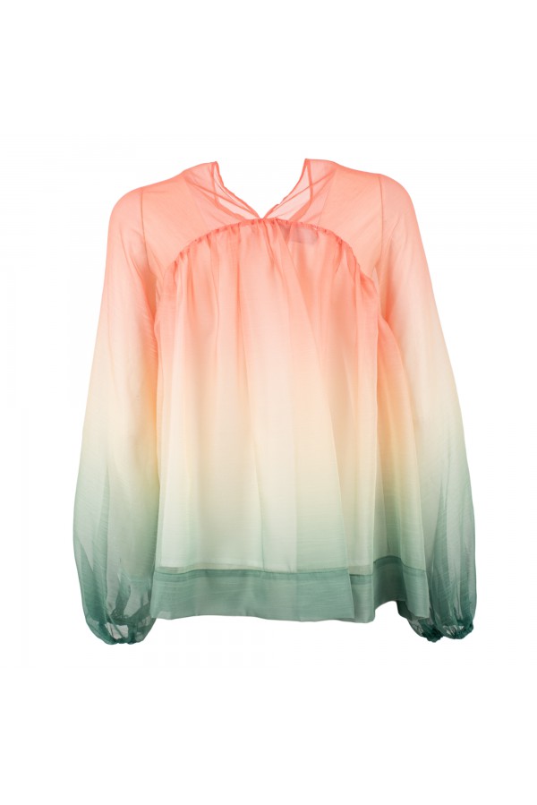 U R Ink SUCRE234S39F CAMICIE e BLUSE ROSA-VERDE Limitato a 3 giorni