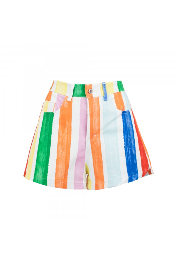 U R Ink LUGO094S3C2 SHORTS MULTICOLORE Nuovo