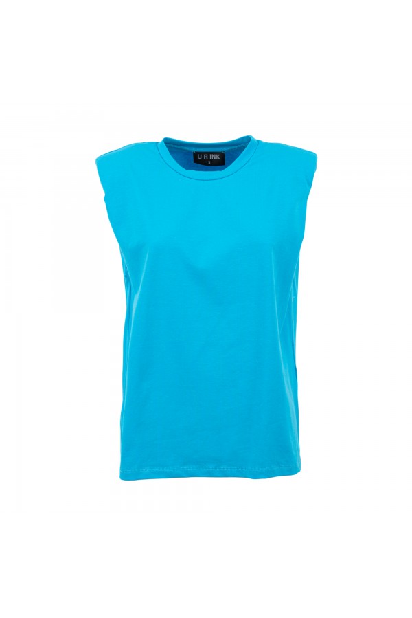 U R Ink GAVÁ004S38C T-SHIRT AZZURRO Pezzi Unici