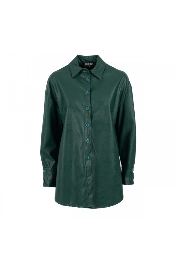 U R Ink SIMONA044W1A8 CAMICIE e BLUSE GREEN Offerta natalizia