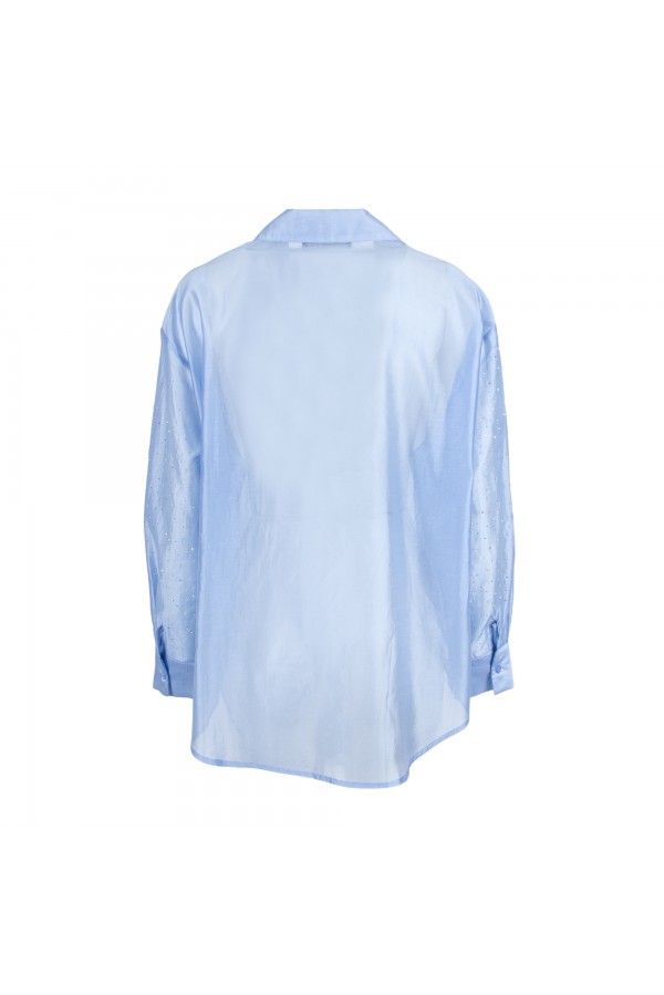 U R Ink PISCO 254S4G0 CAMICIE e BLUSE CELESTE Fino al 50% di sconto