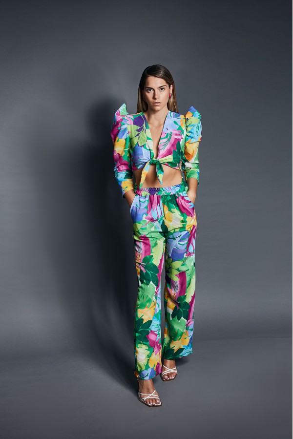 U R Ink AMARANTE244S3C2 PANTALONI MULTICOLORE Duty-free