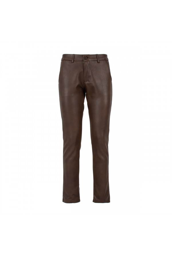 U R Ink CLARA054W1A3 PANTALONI BROWN Promozione Limitata