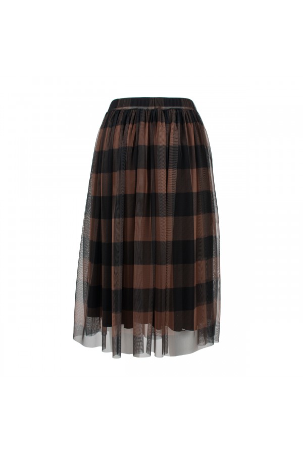 U R Ink CINZIA024W1U3 GONNE BLK-TOBACCO Shopping Online