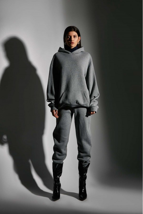 U R Ink CORDELIA224W1B2 FELPE GREY Comprare a buon mercato