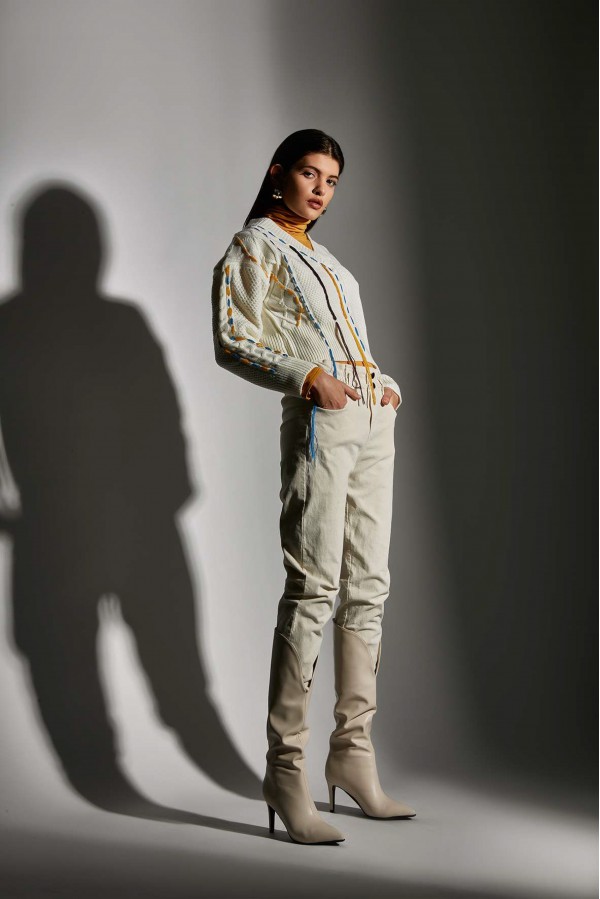 U R Ink ALBERTA054W1I1 PANTALONI BUTTER Offerta migliore