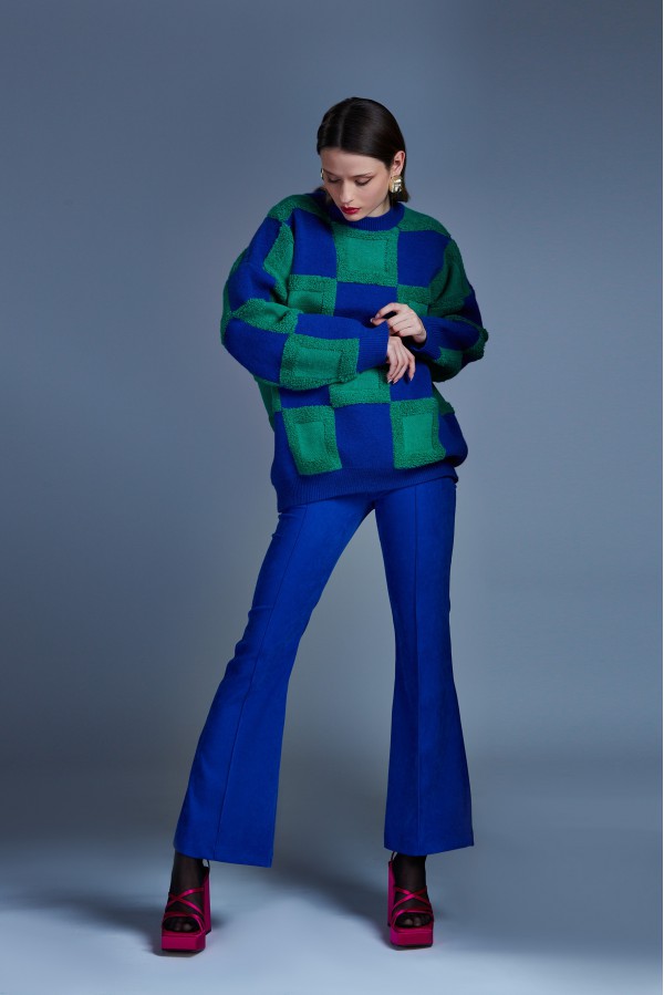 U R Ink COIBRA244W2M0 PANTALONI BLU Grandi sconti