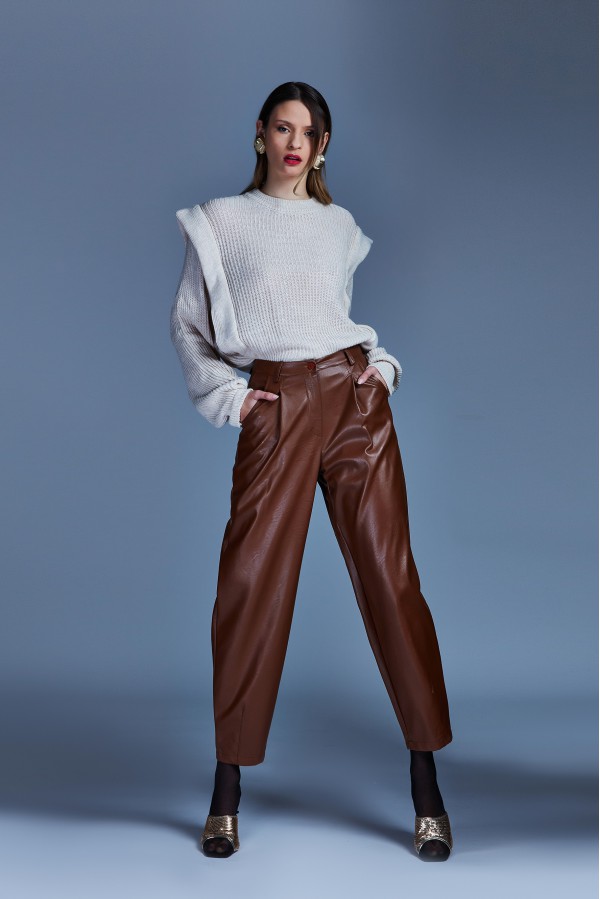 U R Ink ASTREE244W2I6 PANTALONI TABACCO Ultimi due giorni