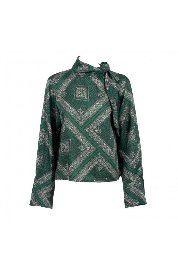 U R Ink BICE194W1A8 CAMICIE e BLUSE GREEN Ultimo giorno