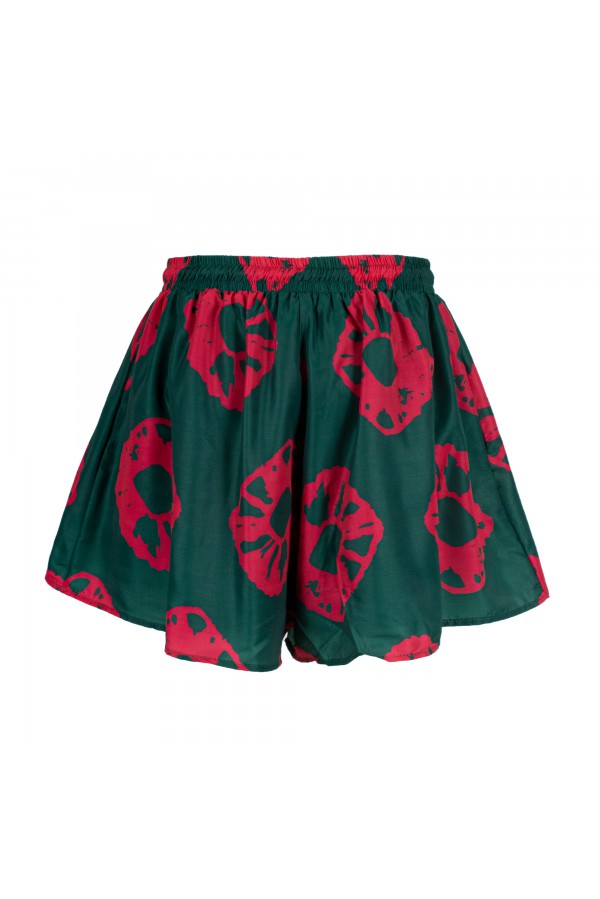 U R Ink ARANJUEZ 094S411 SHORTS VERDE/MAGENTA Enormi sconti