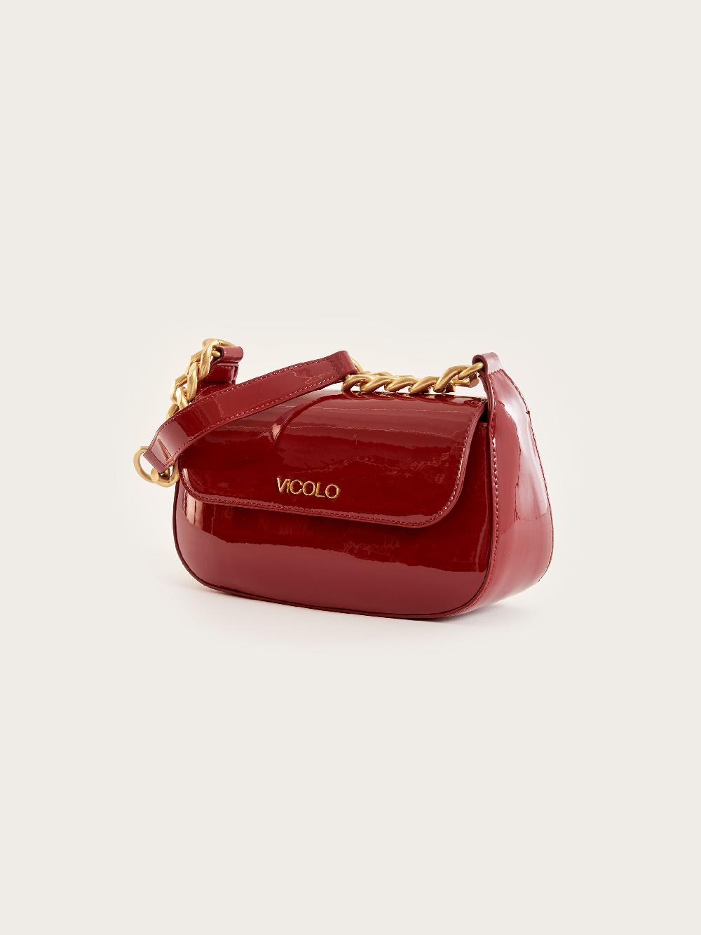 Vicolo Borsa Glossy Piccadilly Bordeaux Ritorno libero