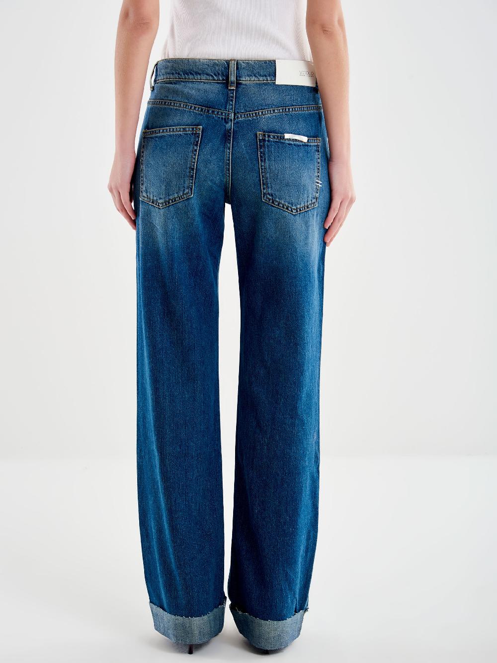 Vicolo Jeans Icon Alex con Risvolto Blu Promozione temporanea