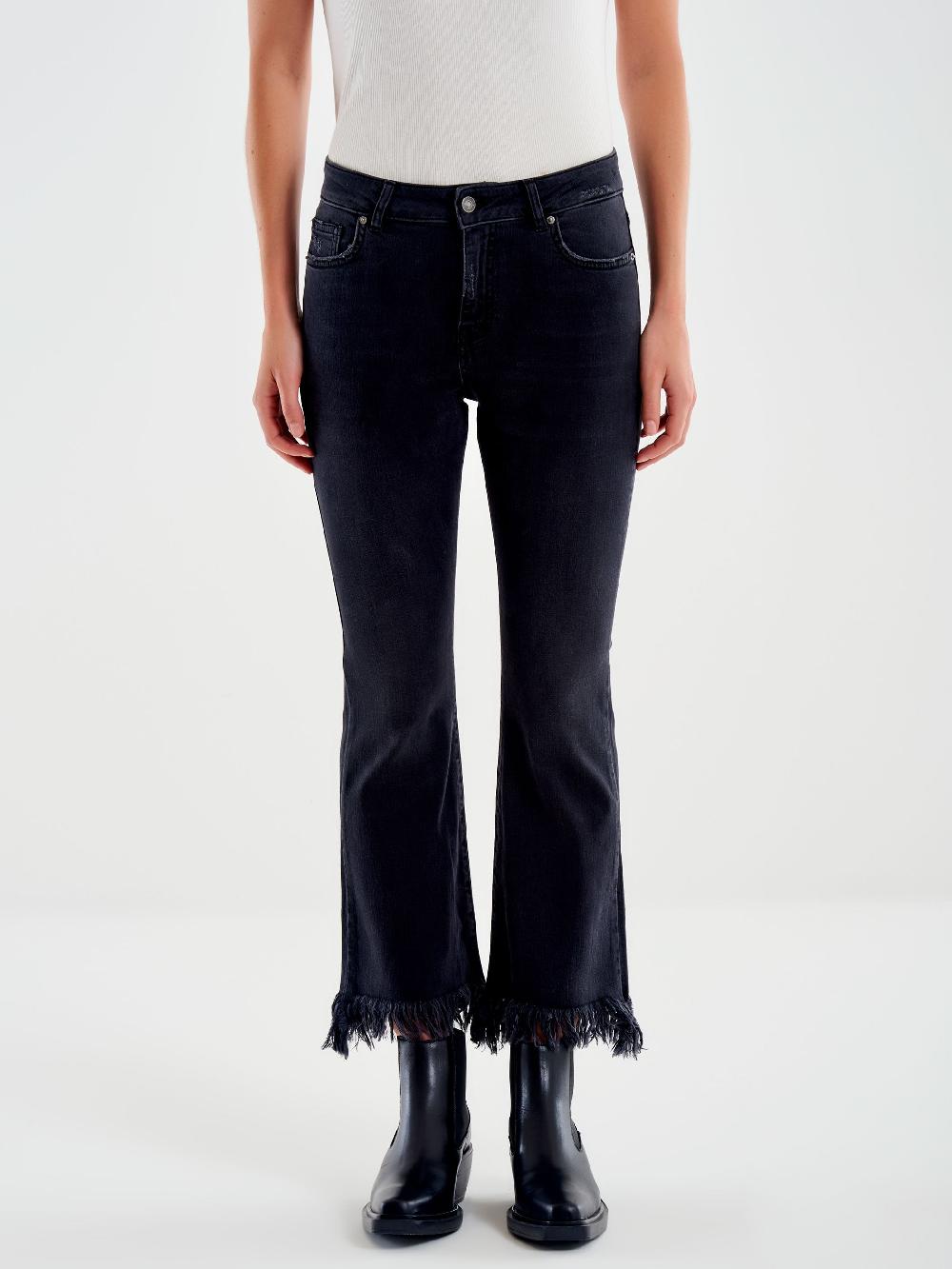 Vicolo Jeans Icon Gisele Fondo Sfrangiato Nero Offerta speciale della fabbrica
