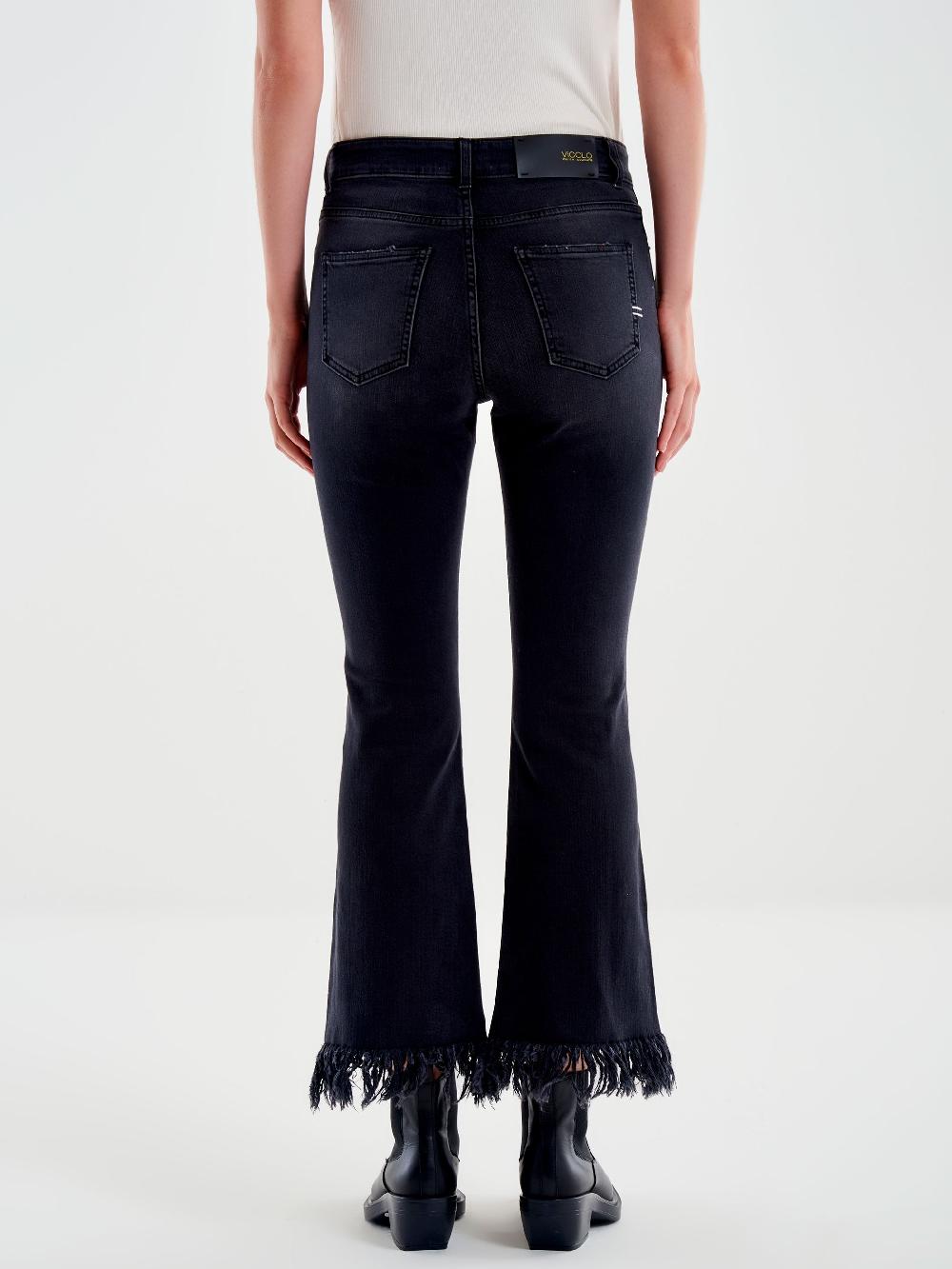 Vicolo Jeans Icon Gisele Fondo Sfrangiato Nero Offerta speciale della fabbrica