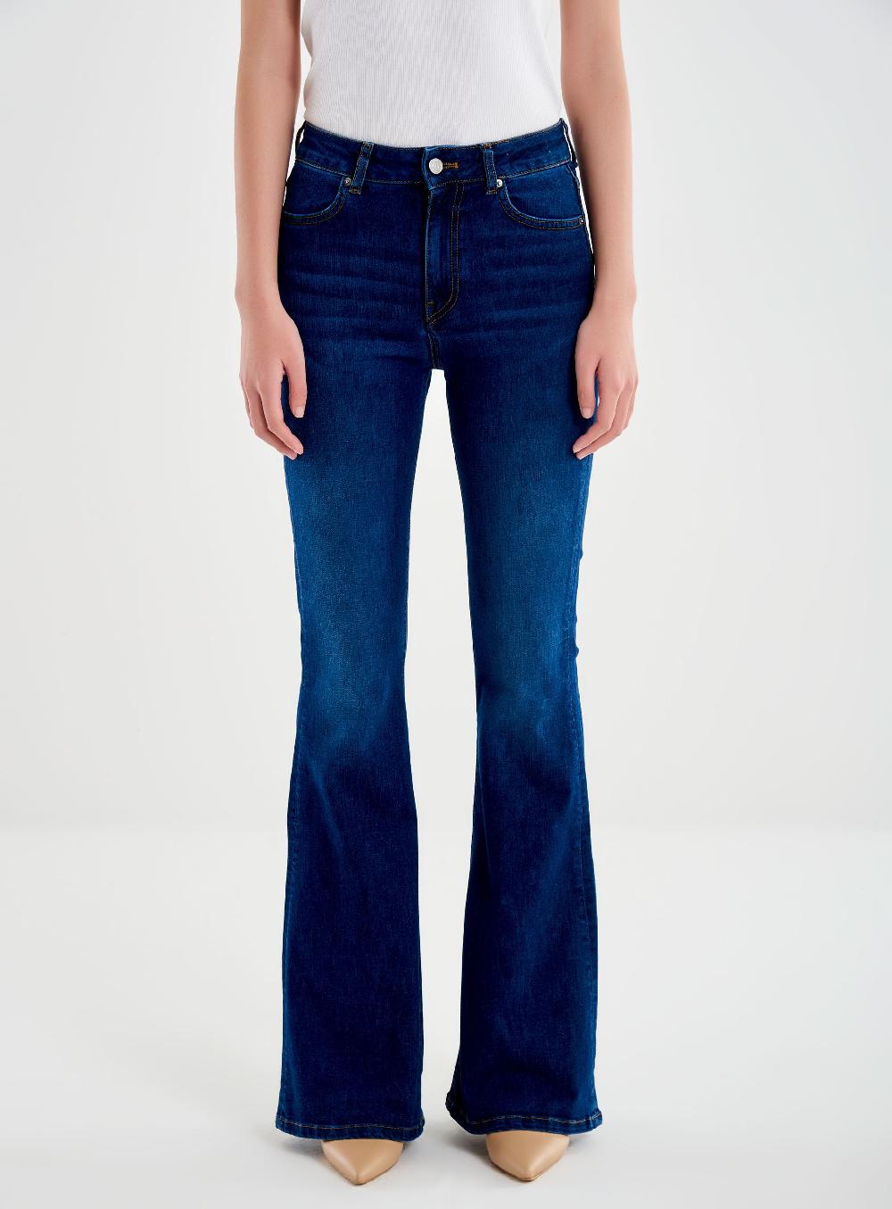 Vicolo Icon Jeans Gisele Flare Blu Fino al 55% di sconto