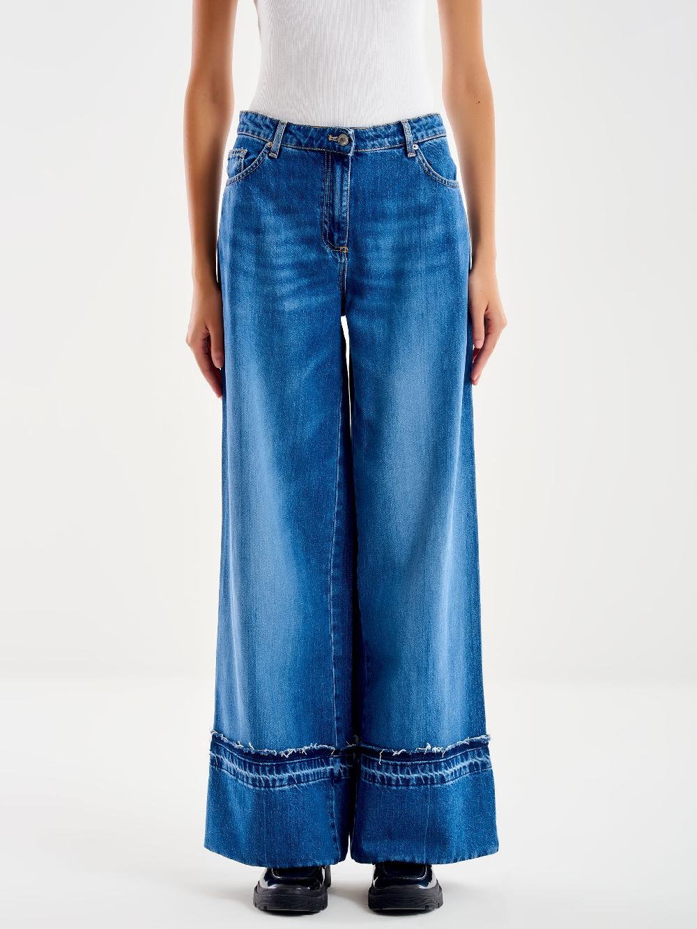 Vicolo Jeans Icon Lexie con Fondo Ricucito Blu 50% di sconto con spedizione gratuita