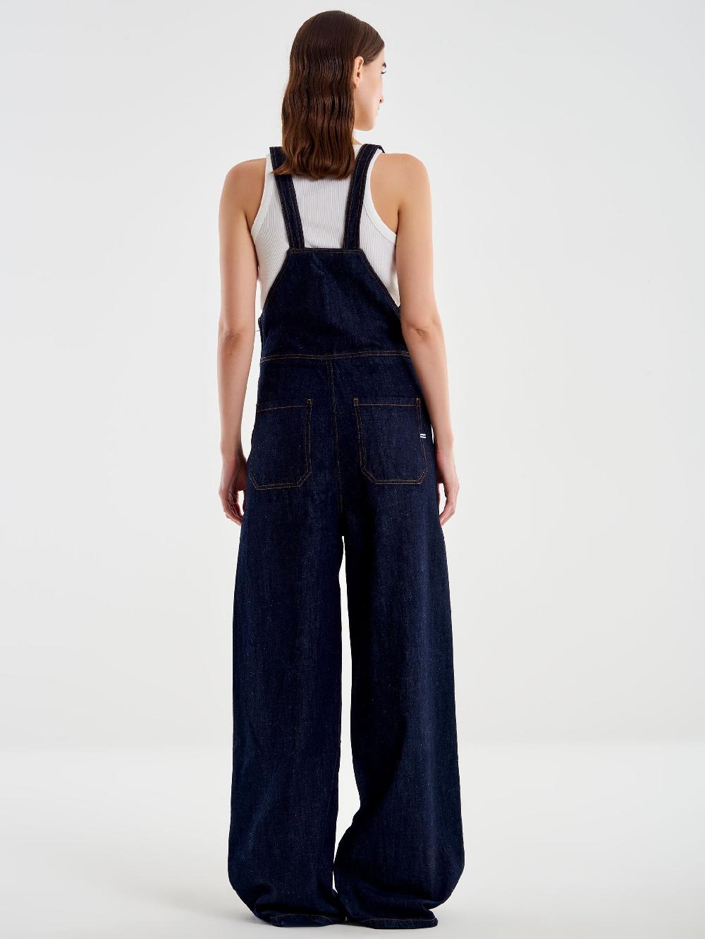 Vicolo Salopette in Jeans Blu Officina
