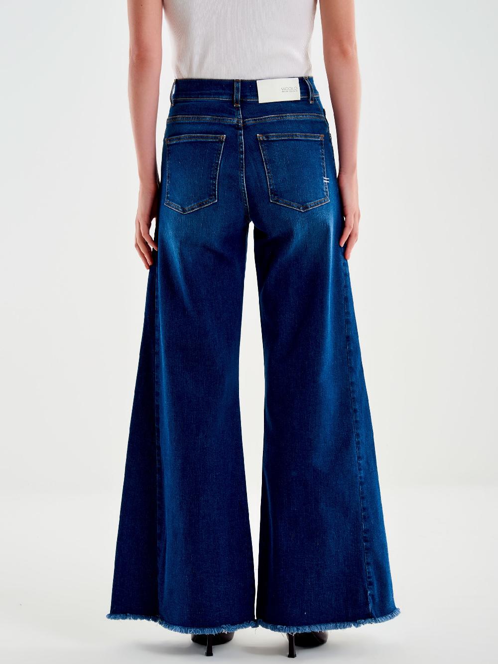 Vicolo Jeans Antonia Ampio Blu 50% di sconto per tempo limitato
