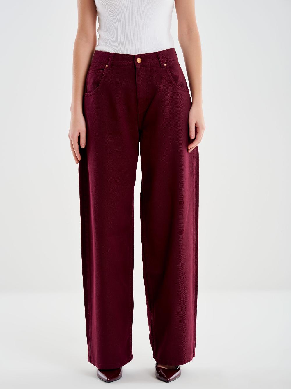 Vicolo Jeans Mia Relaxed Bordeaux Bordeaux Soddisfazione Garantita