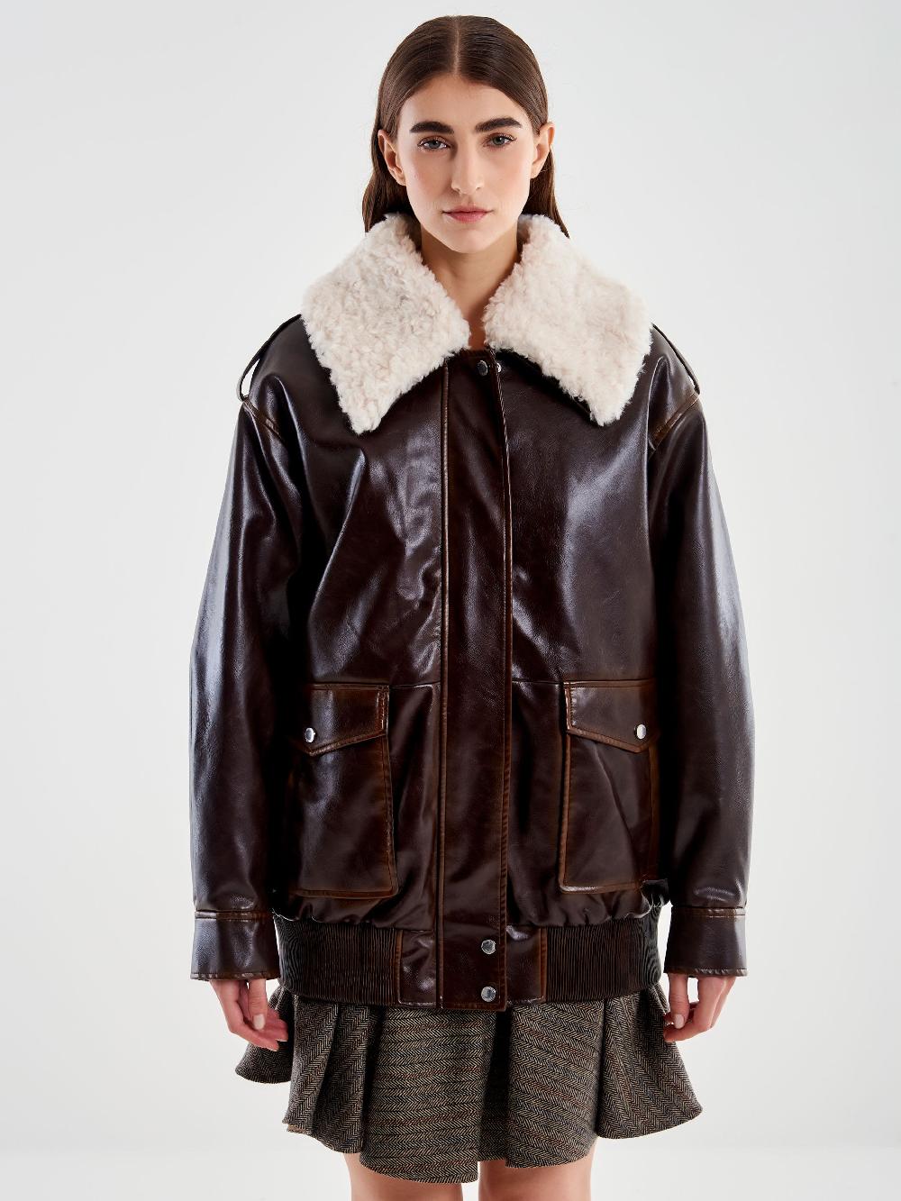Vicolo Bomber Oversized Ecopelle – Vicolo Spedizione gratuita