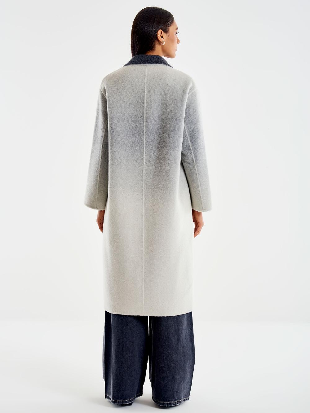 Vicolo Cappotto Ampio Effetto Sfumato Grigio Offerta Giorno del Papà