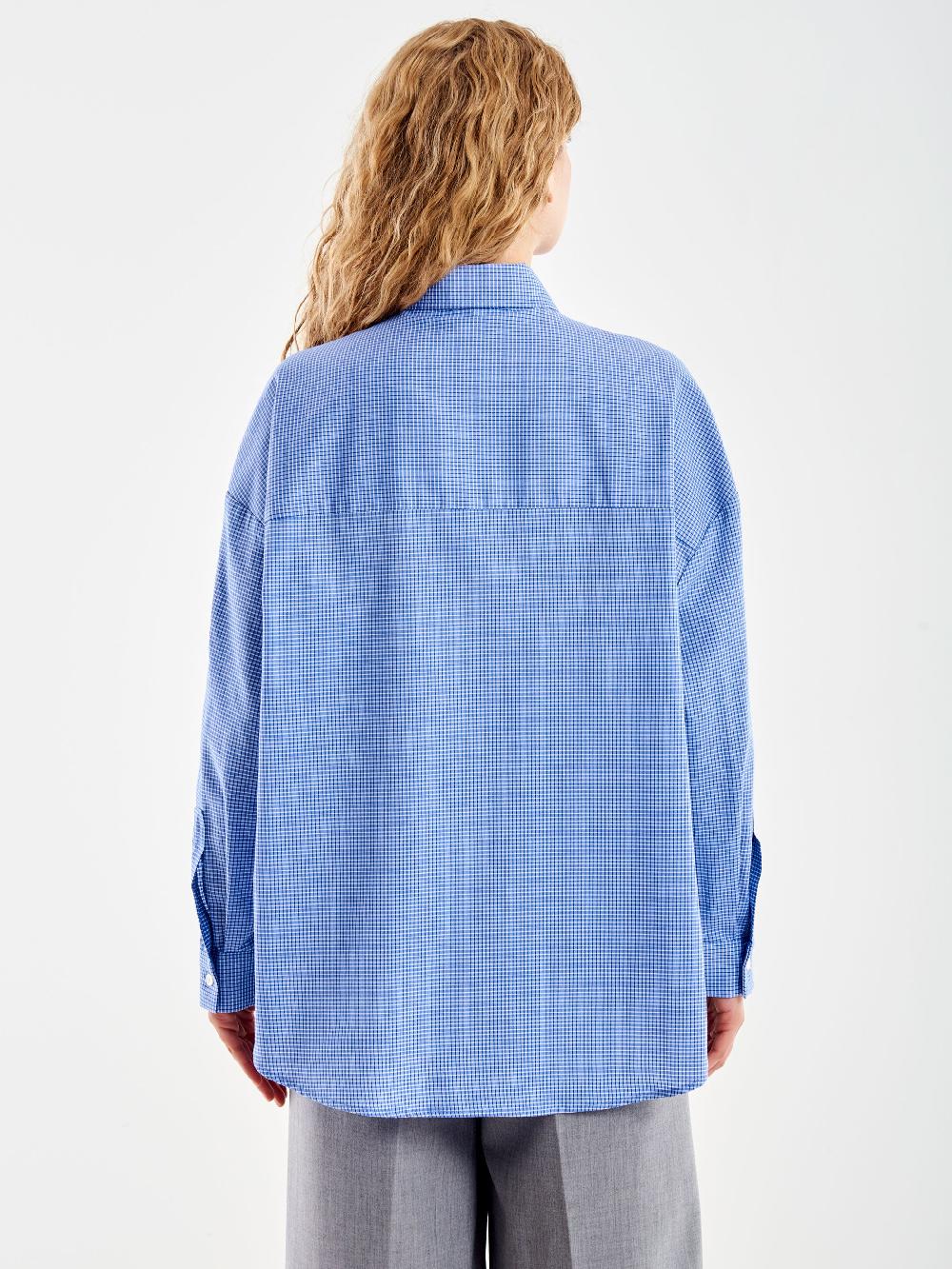 Vicolo Camicia a Quadri con Tasca Blu Discount Store per i nuovi prodotti