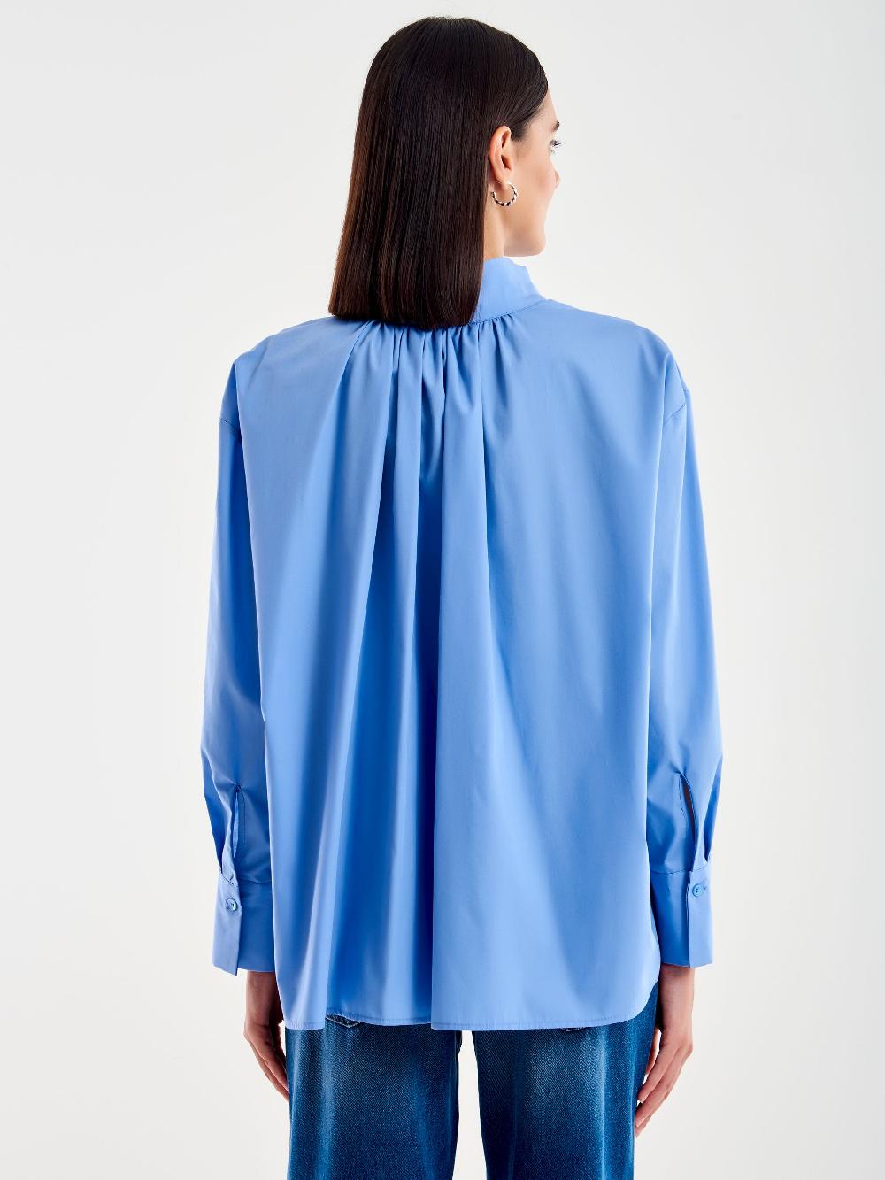 Vicolo Camicia Scollo Profondo e Laccetto Azzurro Super sconto