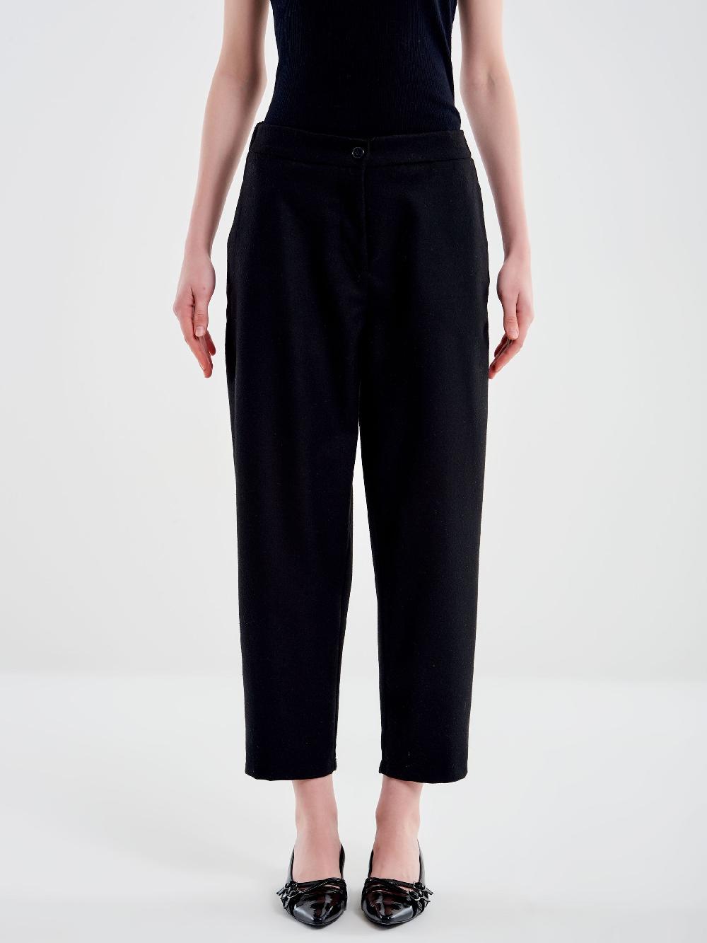 Vicolo Pantalone Carrot Fit Fesco di Lana – Vicolo Black Friday Prezzi