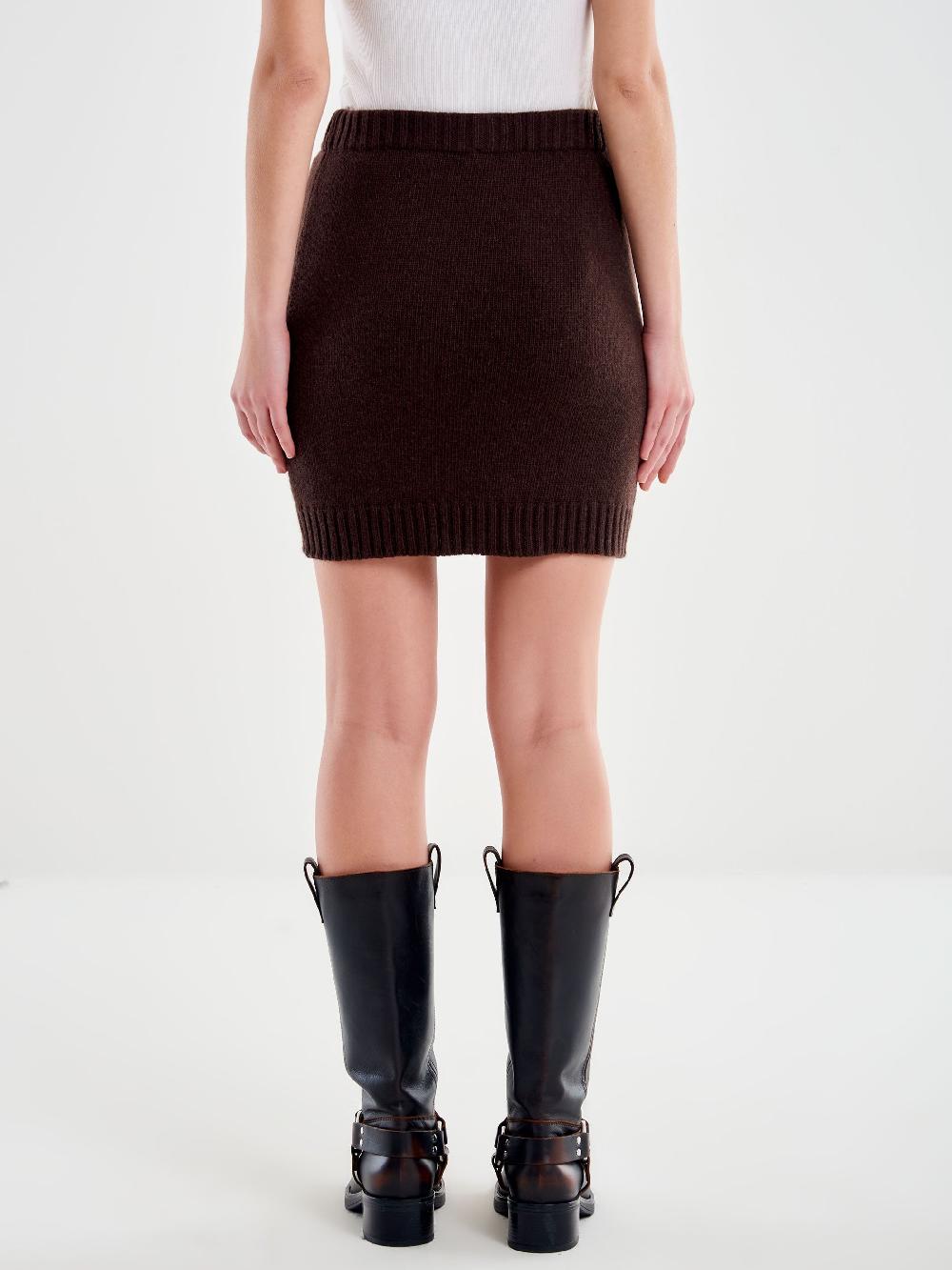 Vicolo Gonna Mini in Maglia Moro Convenienza