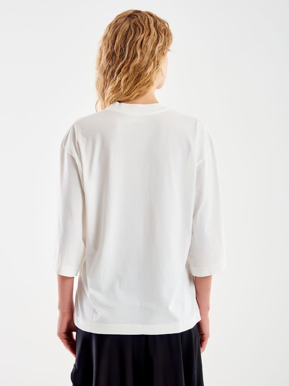 Vicolo T-Shirt Over Maniche Ampia Bianco I Più Venduti