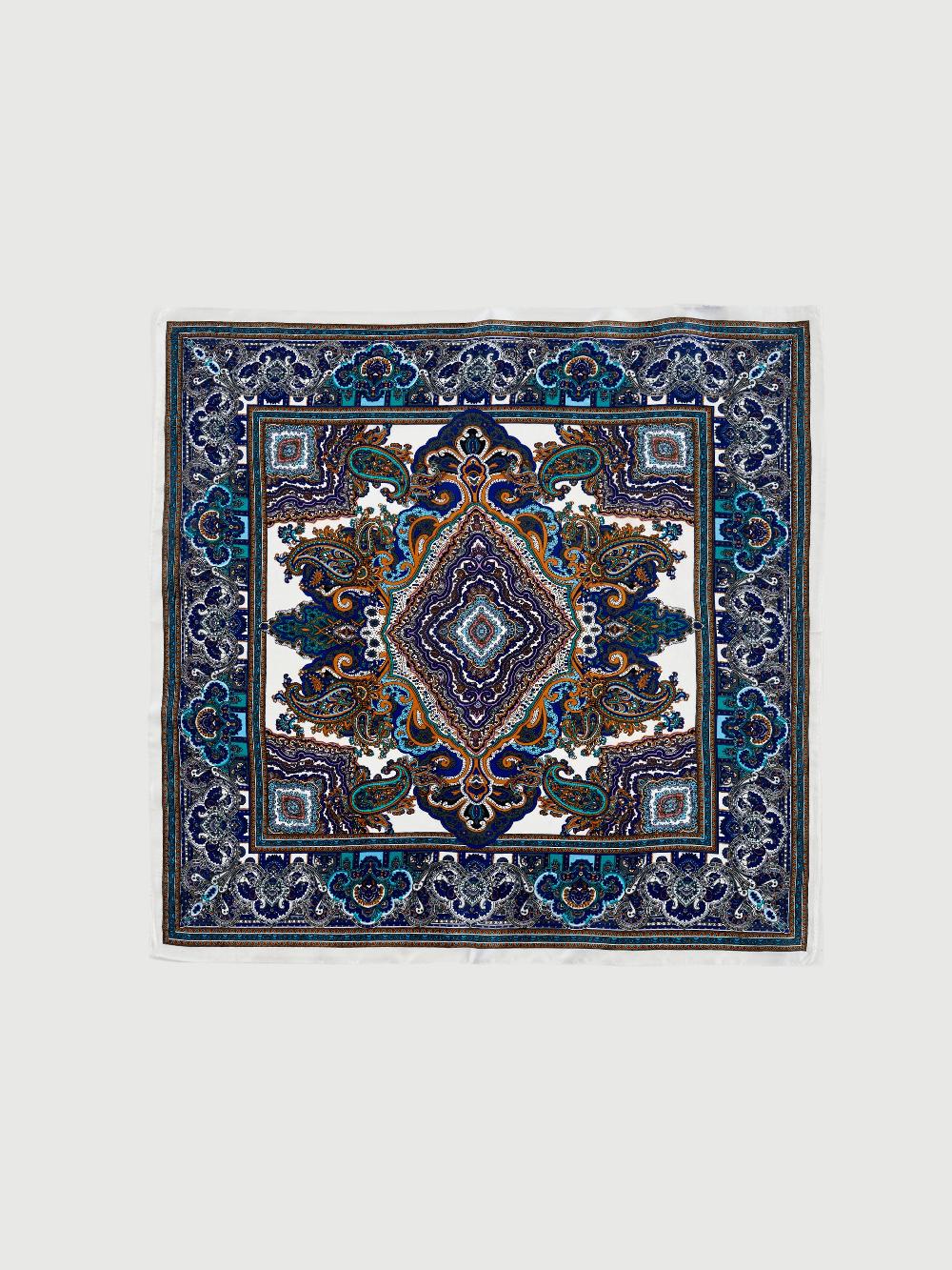 Vicolo Foulard in Seta Blu Comprare a buon mercato