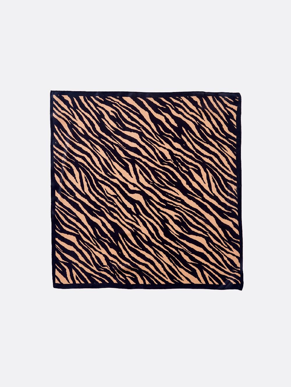 Vicolo Foulard in Seta Zebrato Cammello Offerta per la Festa della Mamma