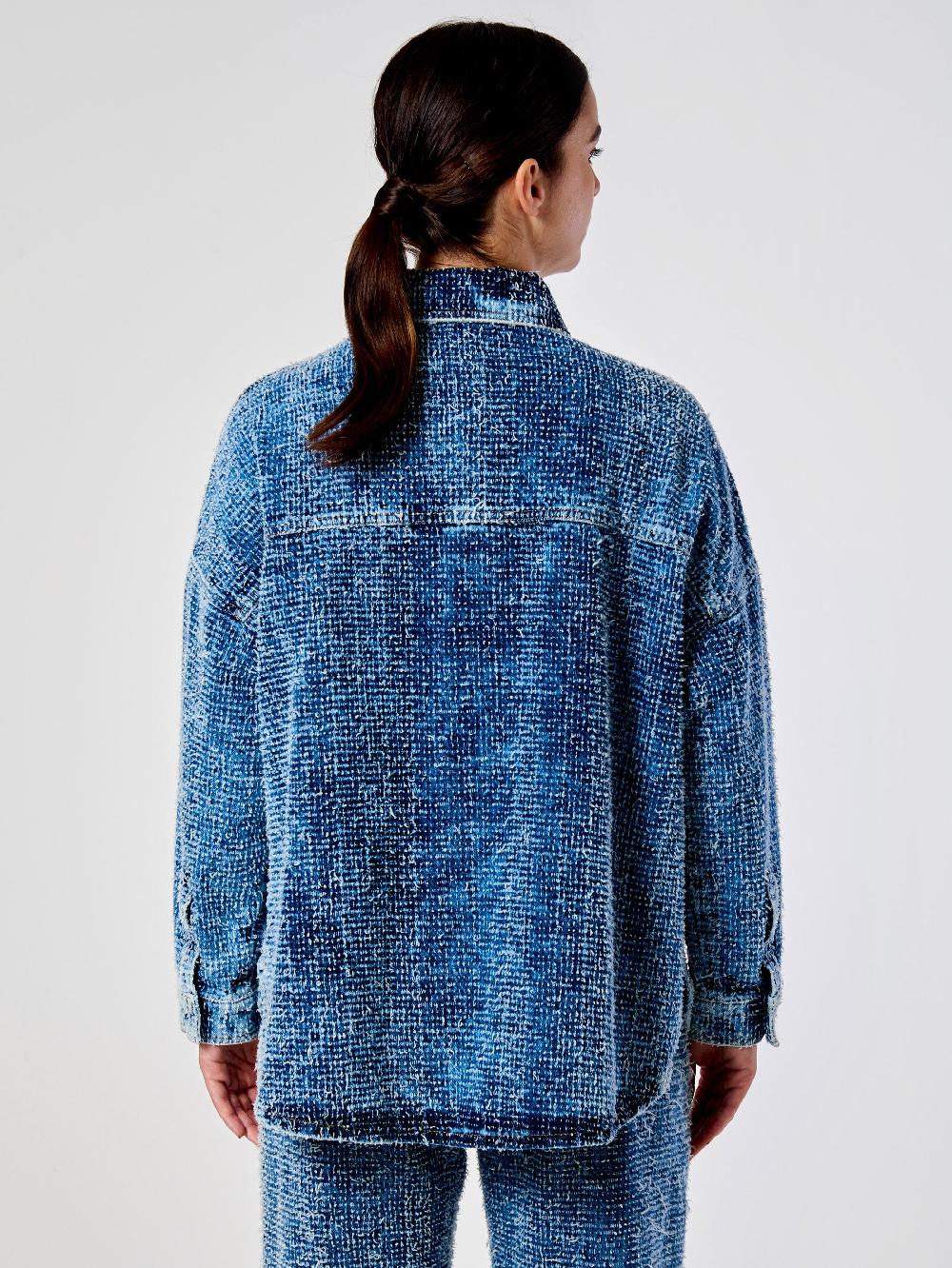 Vicolo Camicia in Denim OverBlu Super sconto