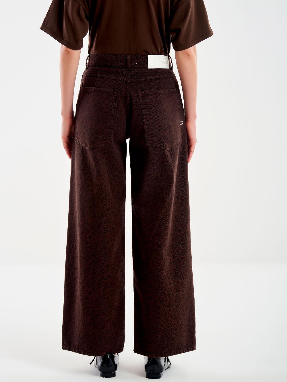 Vicolo Jeans Mia Animalier Moro Spedizione Gratuita
