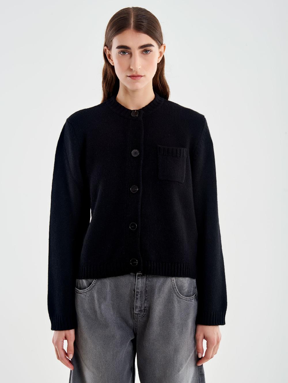 Vicolo Cardigan Koreana con Taschina Nero Shopping Online