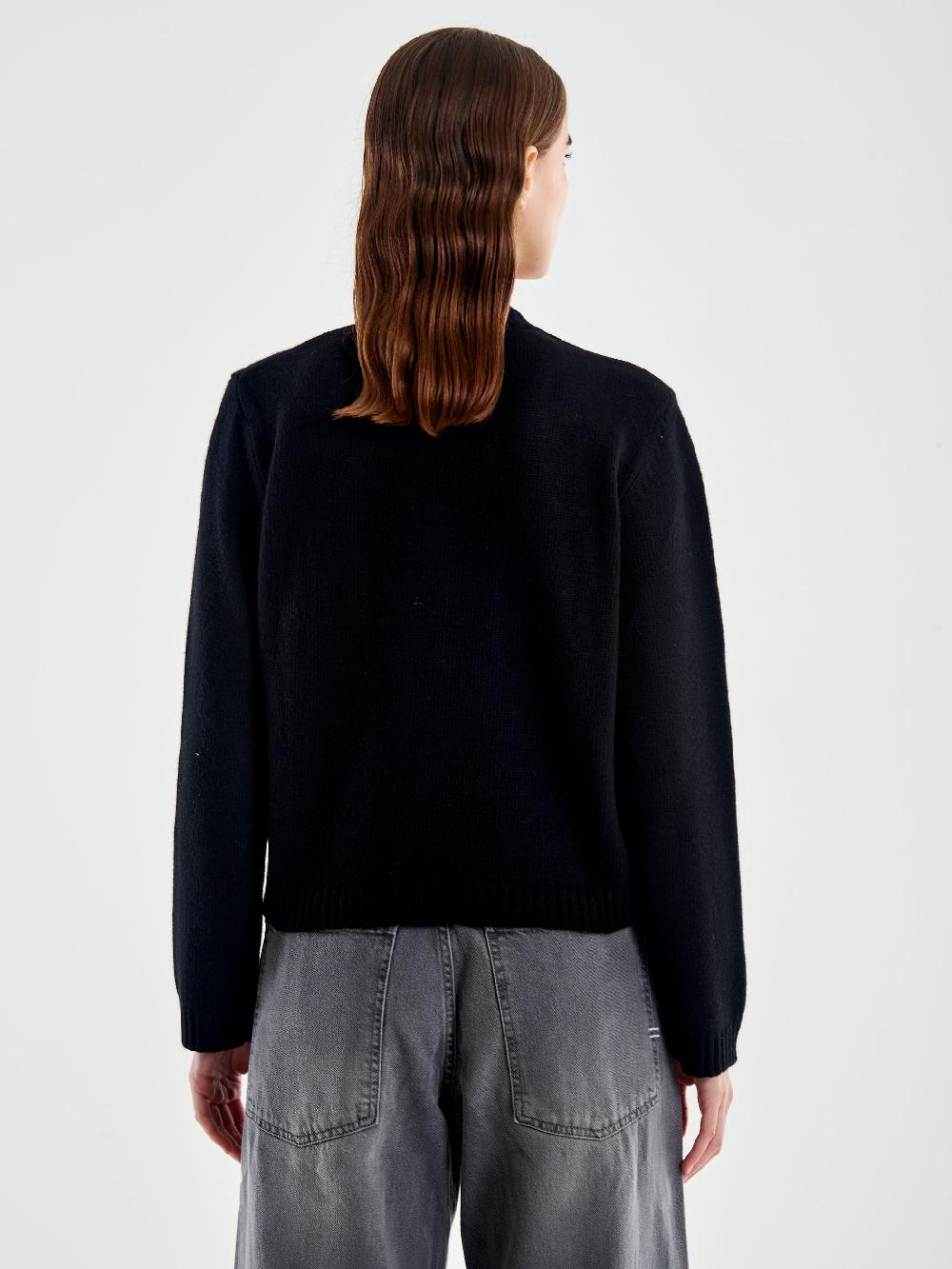 Vicolo Cardigan Koreana con Taschina Nero Shopping Online
