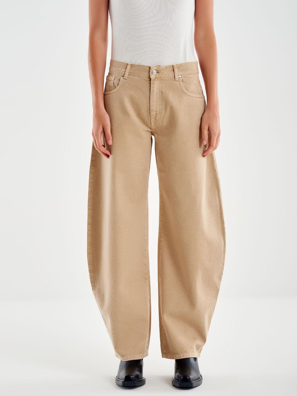 Vicolo Jeans Denise Ampio Beige Beige In Vendita
