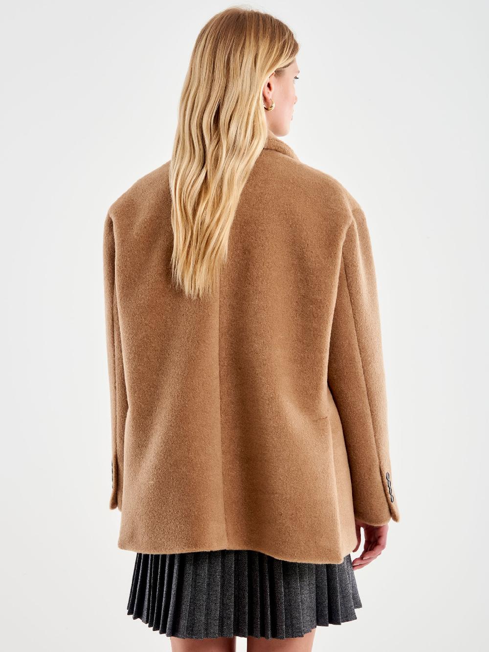 Vicolo Blazer Bouclé Oversized Cammello Comprane uno, ottenene uno gratis