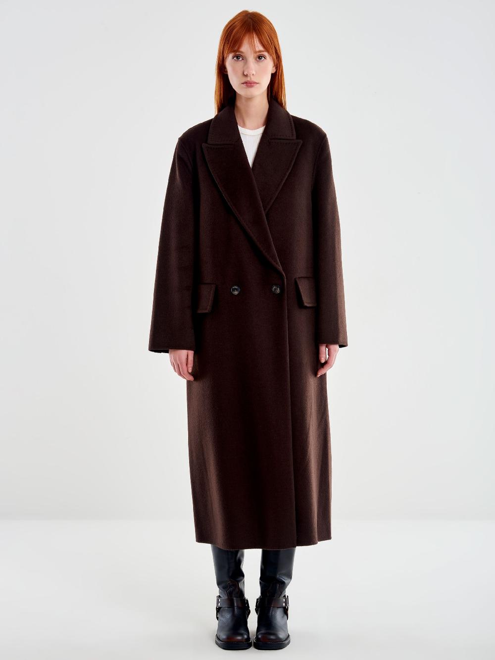 Vicolo Cappotto Lungo Doppiopetto Moro Fino al 65% di sconto