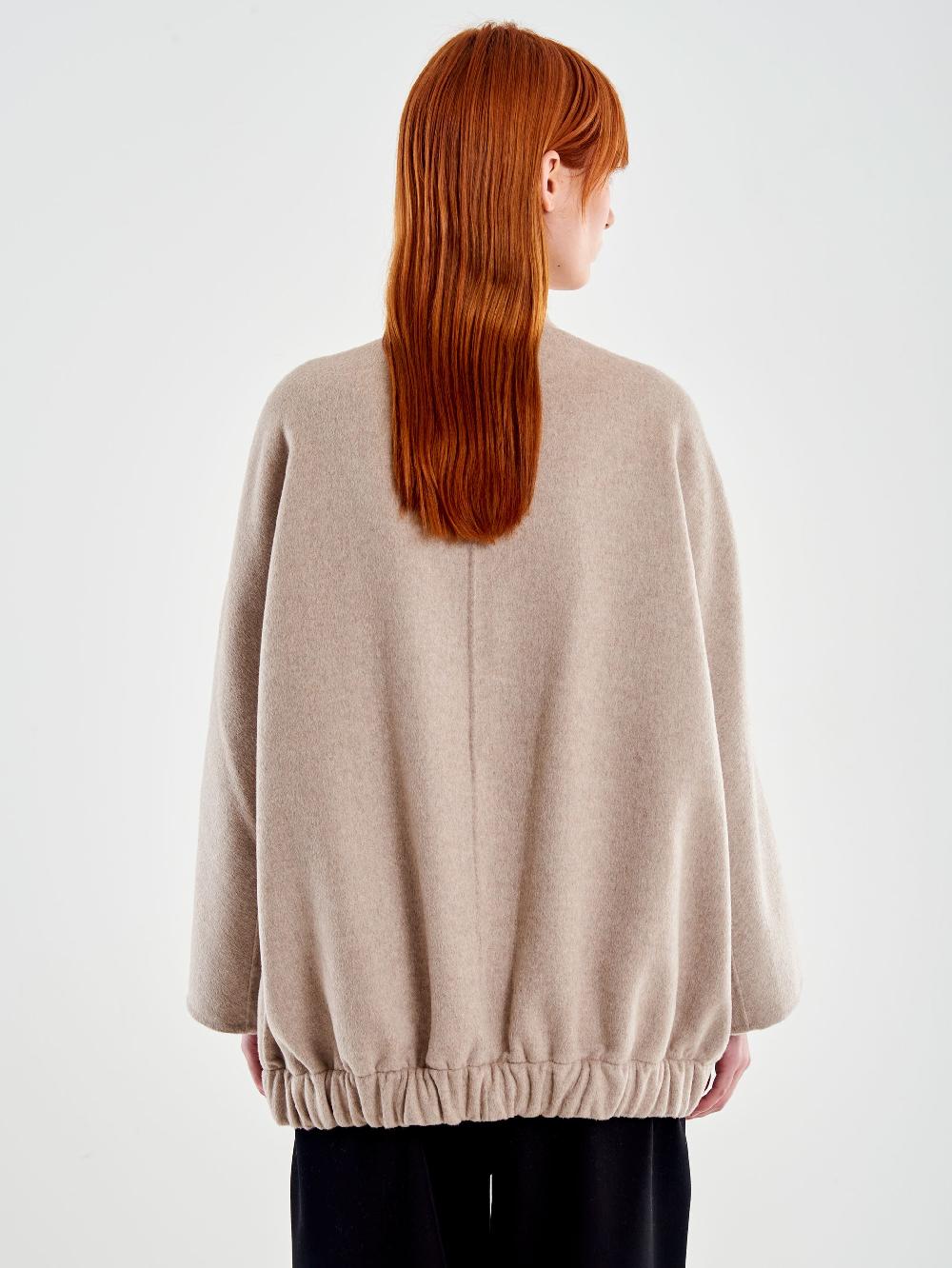 Vicolo Bomber in Misto Lana Beige Only for today
