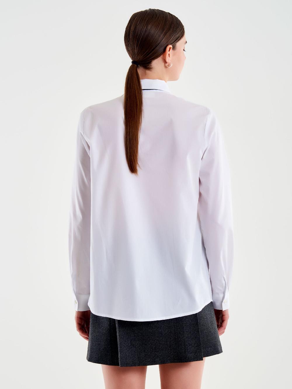 Vicolo Camicia con Cravatta Bianco Offerta speciale della fabbrica