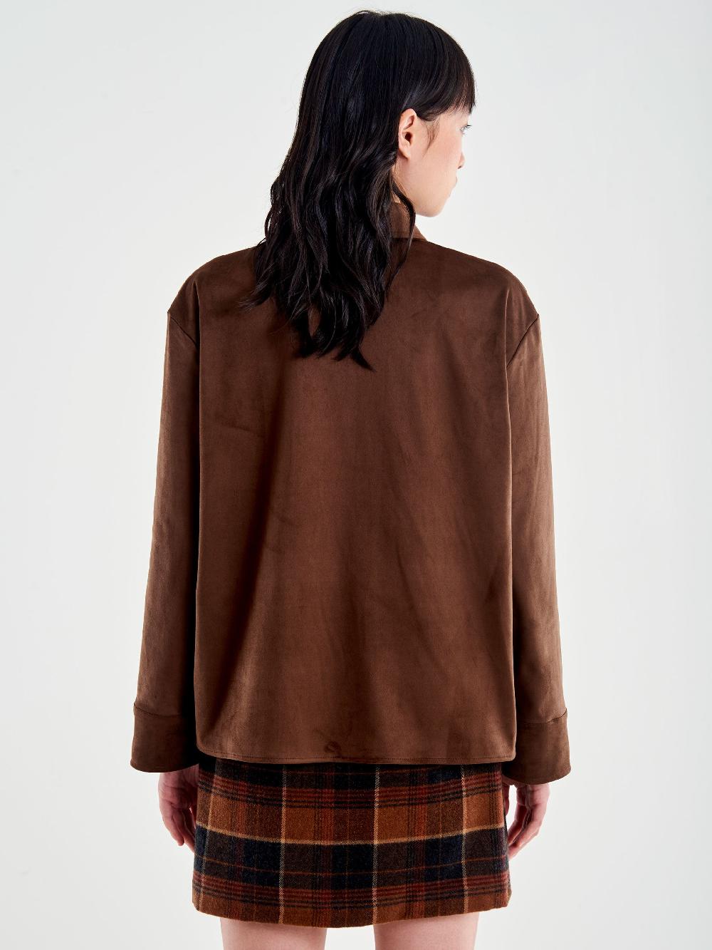 Vicolo Camicia Over in Alcantara Moro Super sconto