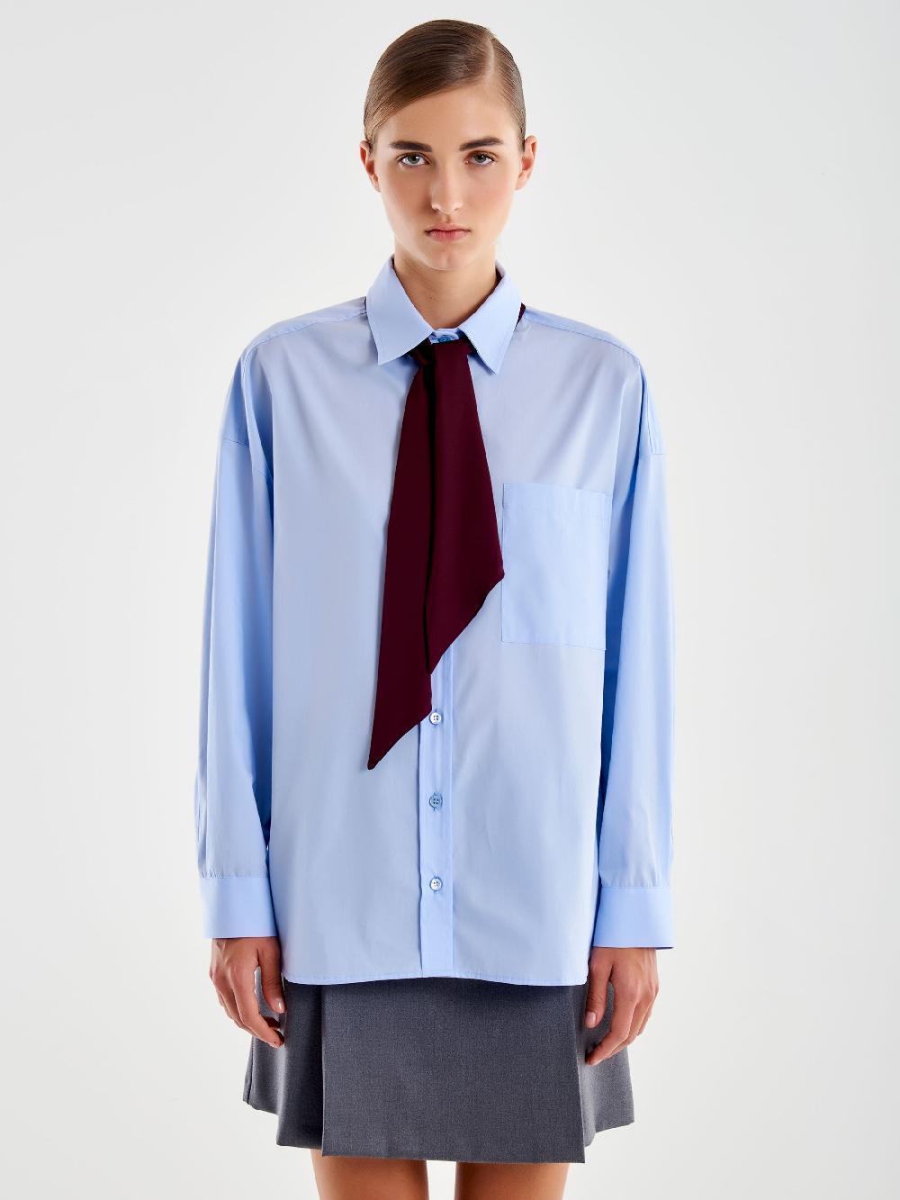 Vicolo Camicia con Lavalliere Azzurro Officina