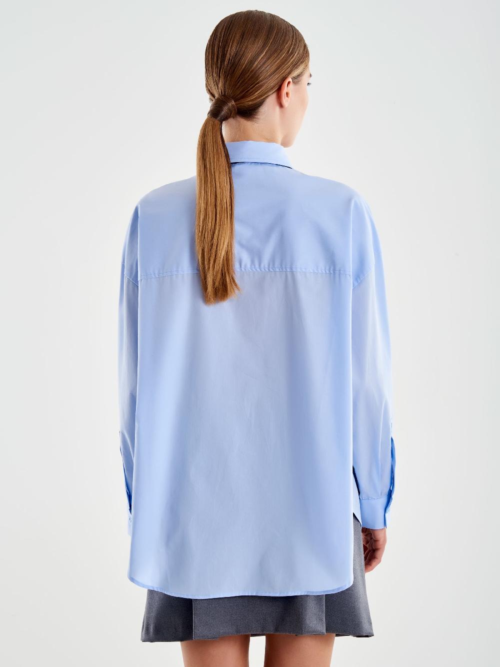 Vicolo Camicia con Lavalliere Azzurro Officina