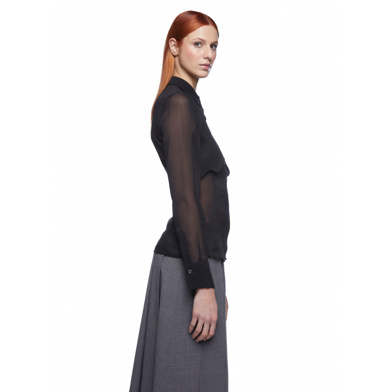 Vivetta CAMICIA CON RICAMO PROFILI GEORGETTE Sconti VIP