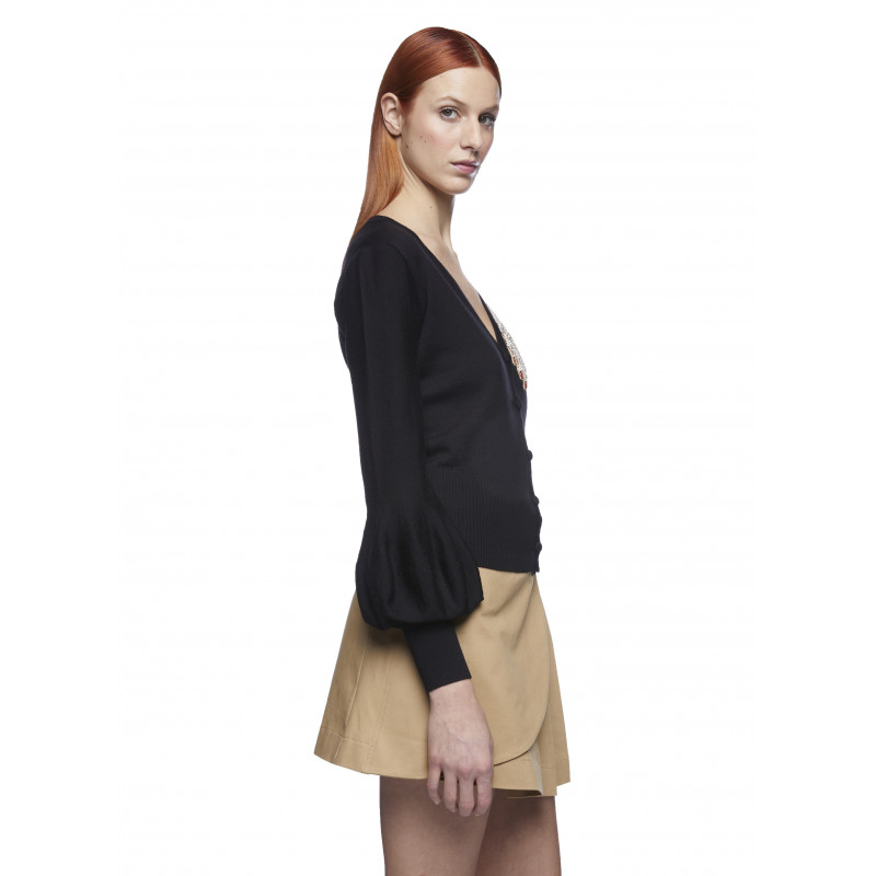 Vivetta CARDIGAN CON MANO STRASS Super Saving Price